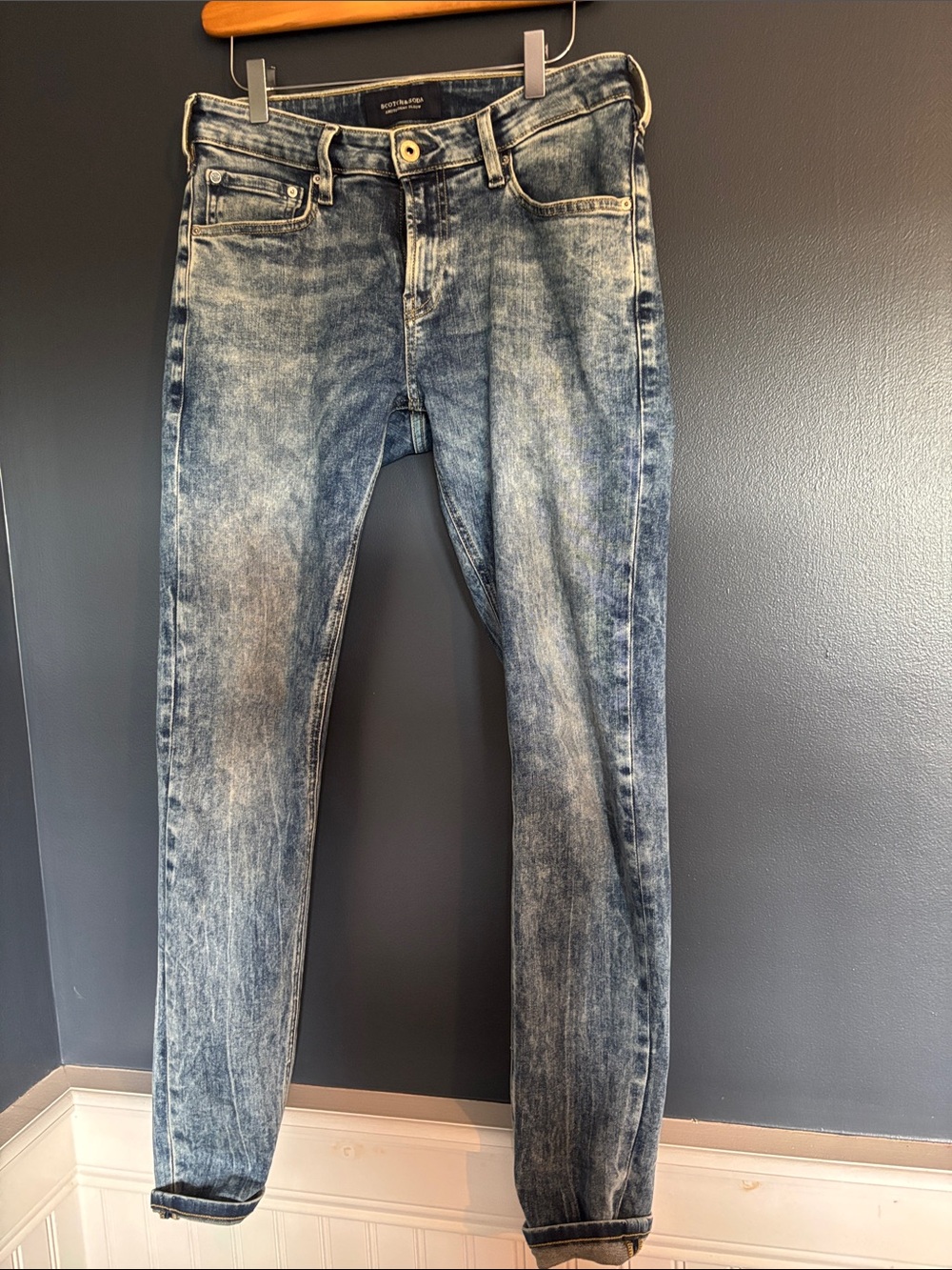 Scotch & Soda Acid Wash Blue Jeans